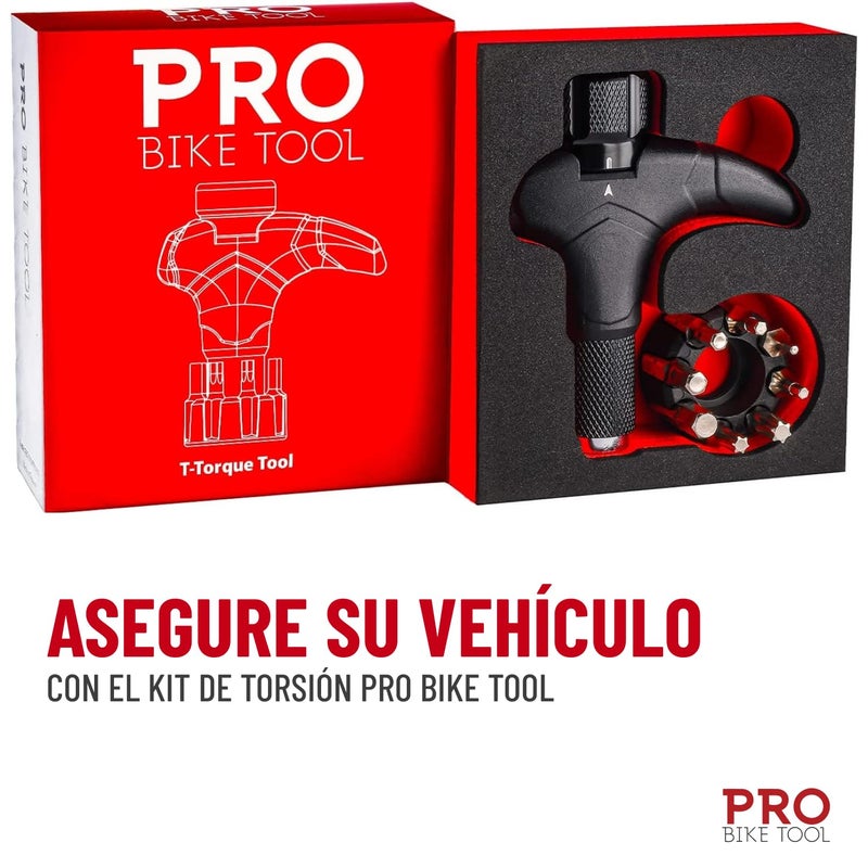 PRO BIKE TOOL Adjustable T Torque Wrench - 4, 5 and 6 Newton Meters - Quality Bicycle Maintenance Tool for Road & Mountain Bikes - 1/4 Inch Hex Driver Torque Wrench for Home & Roadside Repair - Image 2