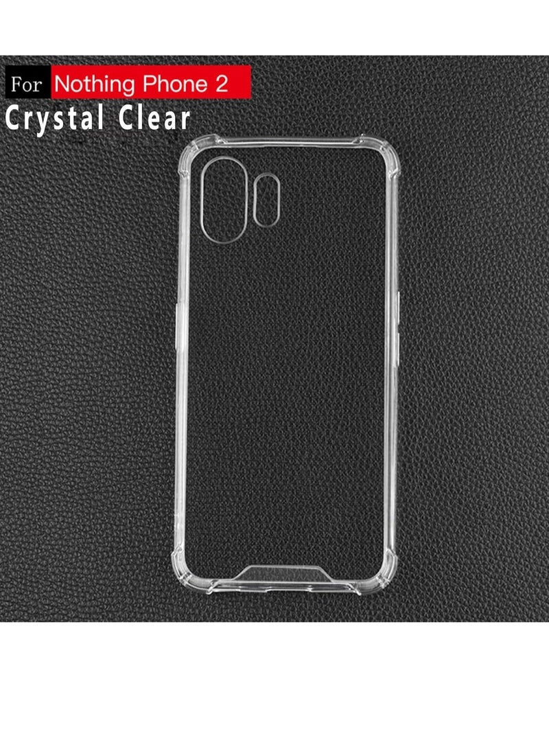 MUNTAQI Nothing Phone 2 Case Clear, Hard PC Back + Soft TPU Bumper Crystal Clear Slim Fit Lightweight Transparent Skin Cover Shockproof Non-Slip Anti-Yellow Heavy Duty Protection (Clear) - Image 4