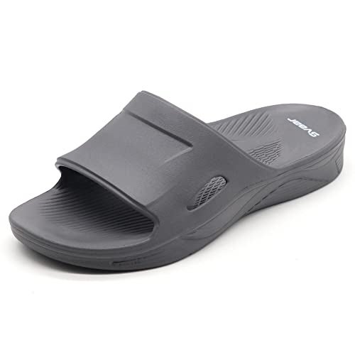 SVAAR Everywear Sliders for Men |Comfortable Indoor Outdoor Slider Slip-On Slippers for Men and Boys, Grey, 10 UK - Image 2