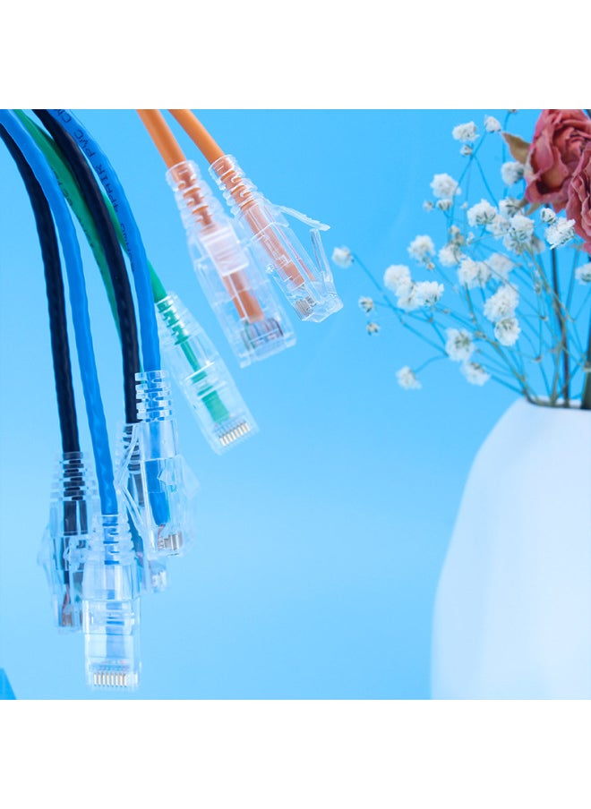 Generic Cat6a Ultra-six Gigabit Network Cable Utp Thin Cable 1/3/5 M High-speed Computer Broadband Indoor Network Jumper-Color:Super Six 10 Gigabit [round Line-Black] High Speed Without Freezing-Line Length:5 M  - Image 5