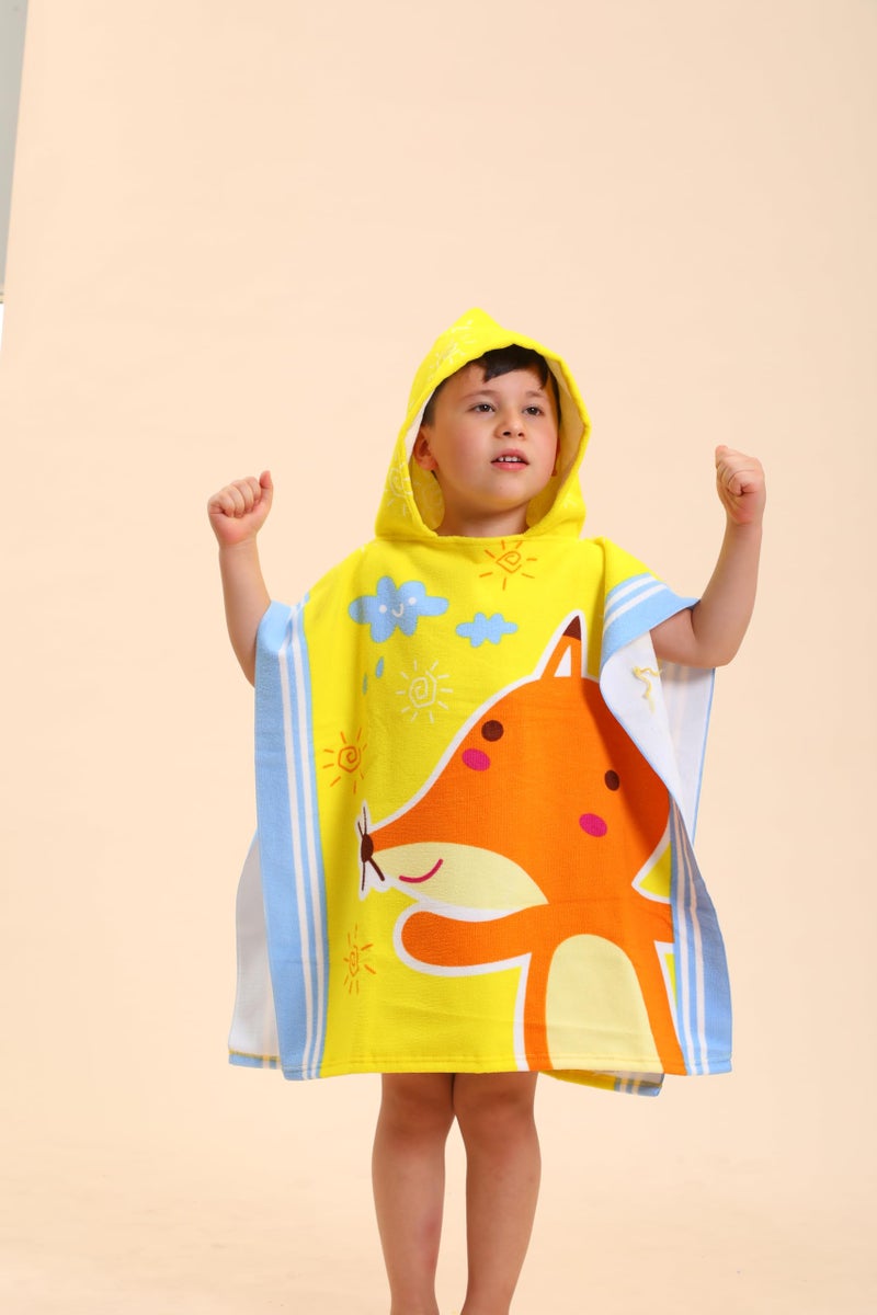 TEHALK Hooded Towels for Kids - Swimming Towels/Robes for Boys/Girls 2-10, Poncho Beach Towels with Hood - Image 1