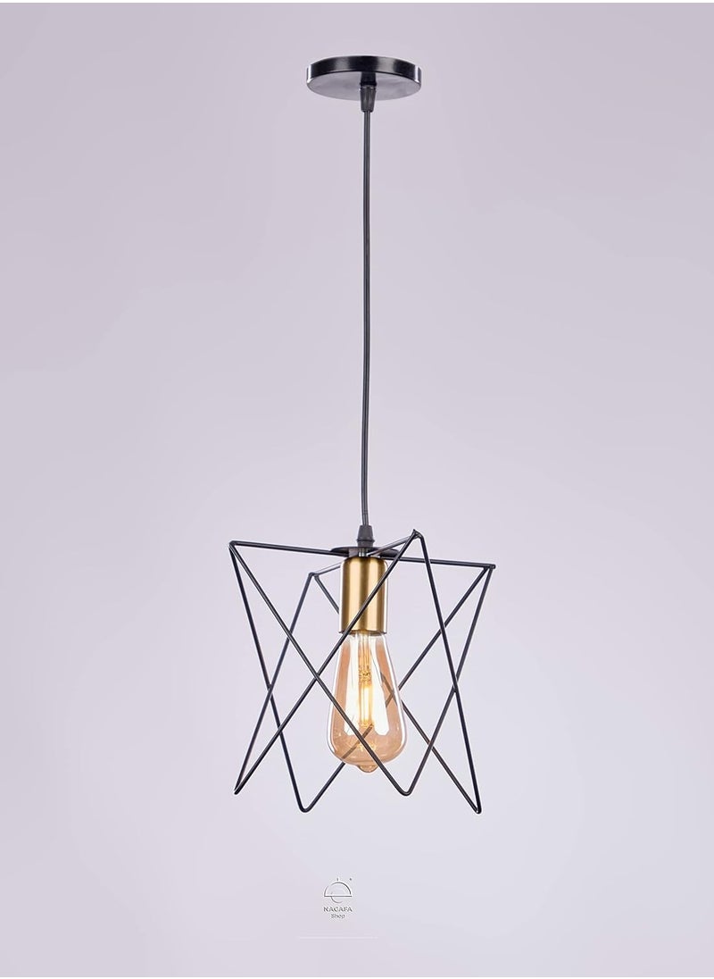 Generic Chandelier black modern star roof pendant r1051  - Image 1