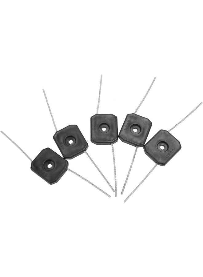 TOPINCN TOPINCN 5 Pcs String Trimmer Head Plastic Wire 150mm Trimmer Line Trimmer Head Replacement Garden Tool Accessories  - Image 1