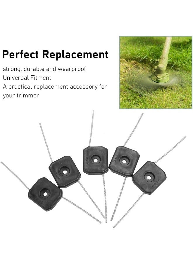 TOPINCN TOPINCN 5 Pcs String Trimmer Head Plastic Wire 150mm Trimmer Line Trimmer Head Replacement Garden Tool Accessories  - Image 3