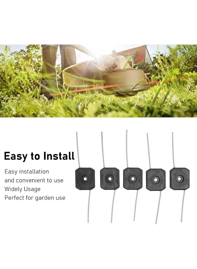 TOPINCN TOPINCN 5 Pcs String Trimmer Head Plastic Wire 150mm Trimmer Line Trimmer Head Replacement Garden Tool Accessories  - Image 4