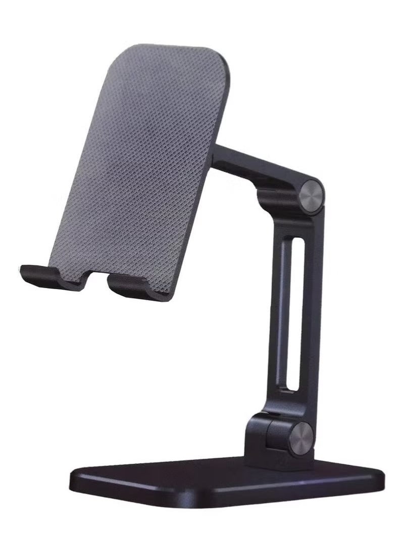 vesus Desktop Phone Holder Cell Phone Stand Compatible with iPhone 14 Pro / 13 Pro / 12 / XS, Samsung Galaxy S22 Ultra, S20, S10+ & S10 (Black) – Sturdy, Adjustable Stand for Hands-Free Viewing, Desk Organization, Ideal for Office & Home Use - Image 2
