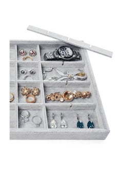 Generic 24 Slot Velvet Top Jewelry Organizer for Rings, Earrings, Accessories Storage  - Image 3