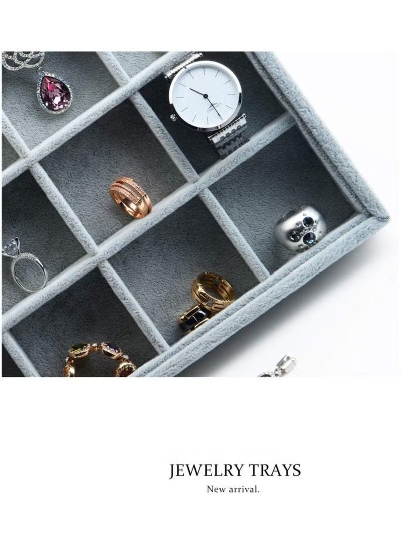 24 Slot Velvet Top Jewelry Organizer for Rings, Earrings, Accessories Storage - Image 4
