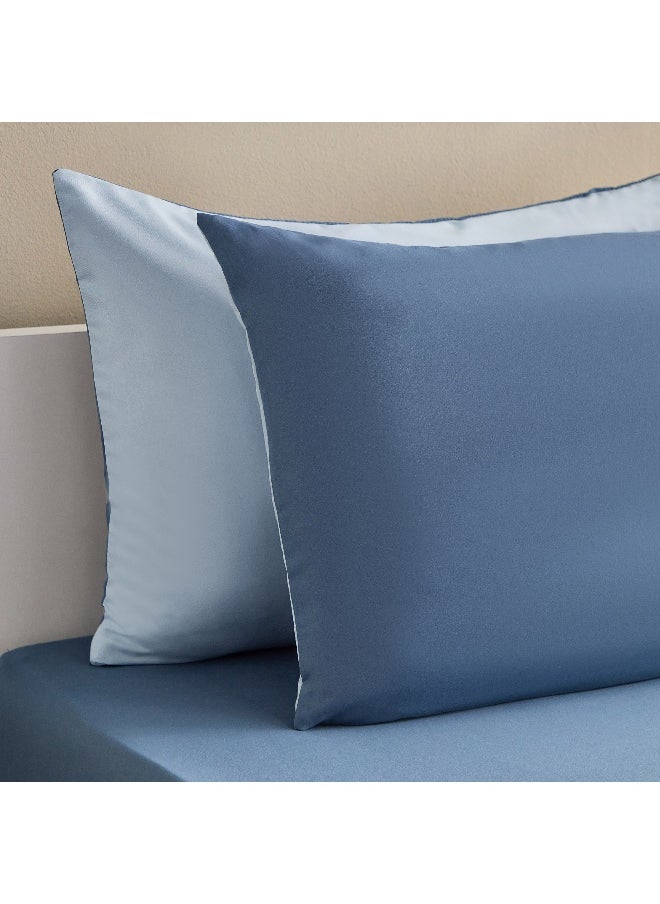 Home Box Vera 2 - Pieces Reversible Microfibre Pillow Cover Set - 50X75 Cm  - Image 3