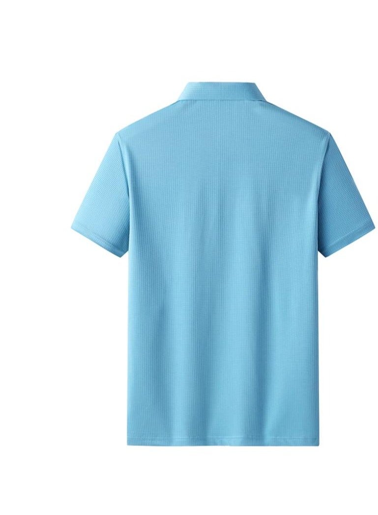 AOKANG Men's Elastic Breathable Short Sleeve Polo - Image 3