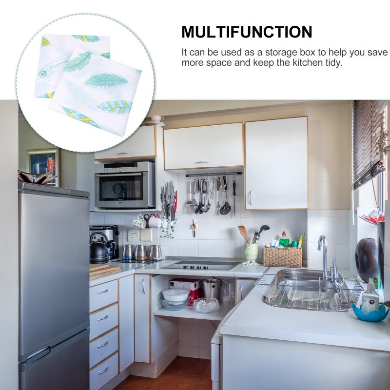 2pcs Fridge Cover Washing Machine Cover with Storage Pockets - Image 4
