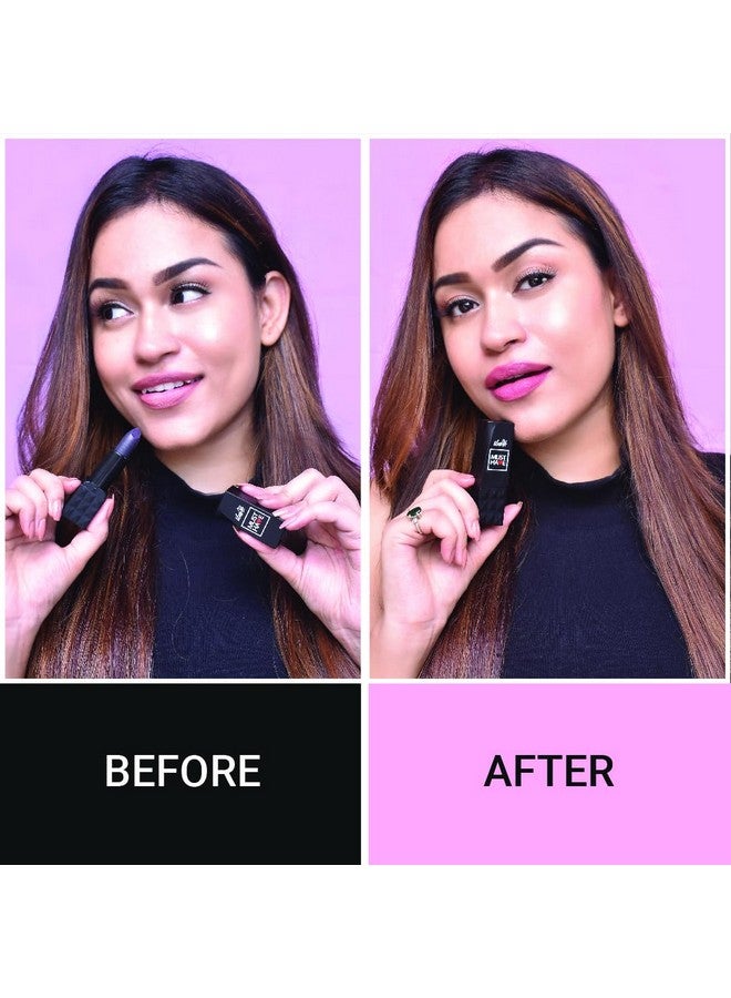 إيبا أحمر شفاه من موست هارد بلاك تو بينك Ph 3.5 جرام، مرطب ولمسة نهائية لامعة تدوم طويلاً، غني بفيتامين E والأرغان، مكياج نباتي معتمد وحلال - Image 4