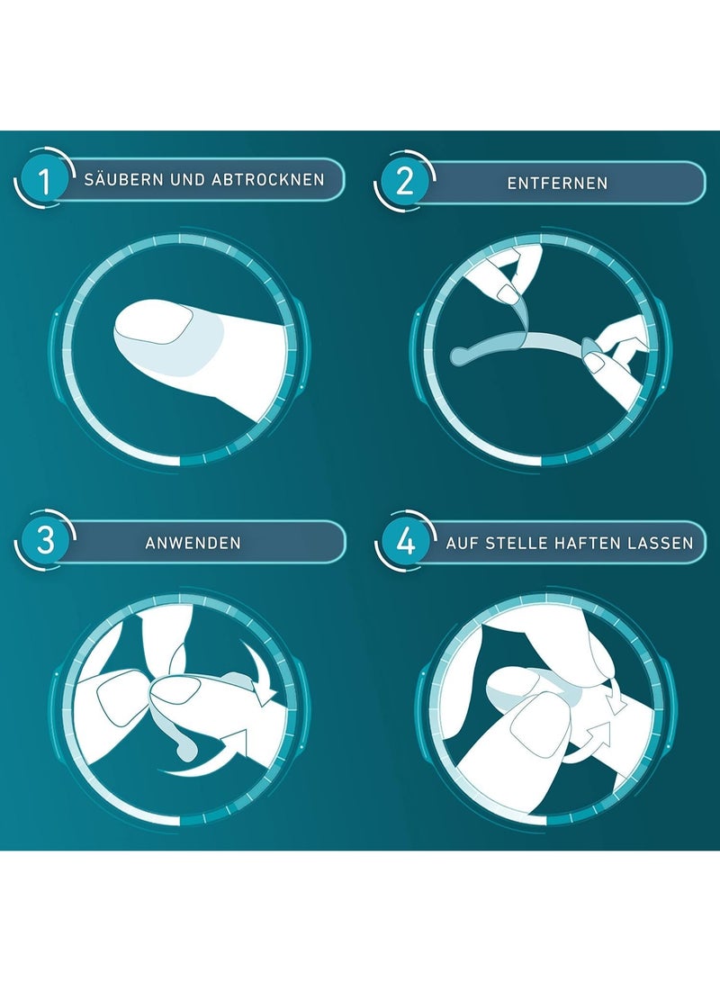 Compeed Hydrocolloid Finger Plasters, Waterproof, for Wounds and Cuticle Tears, 10 Count, 1.0 x 6.0 cm - Image 5