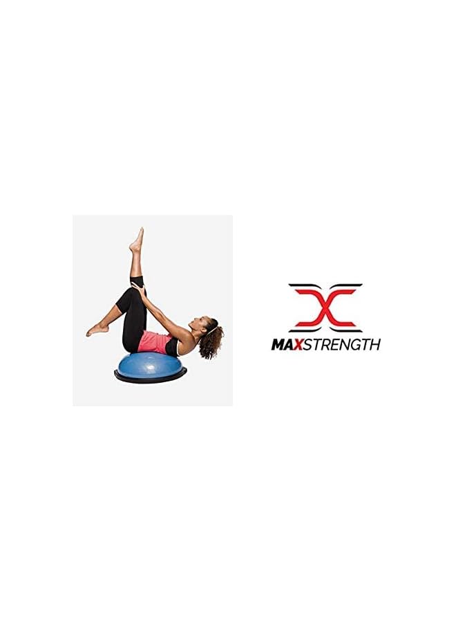 PROMASS Balance Ball Trainer Yoga Strength Resistance Exercise Workout Half Yoga Ball- Random Color  - Image 4