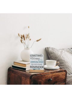 Namalu Inspirational Quotes Desk Decor Gifts for Women Sometimes You Forget You Are Awesome Office Motivational Desk Decor Best Friend Encouragement Cheer up Gifts Office Inspiration Plaque Desk Decor  - Image 5