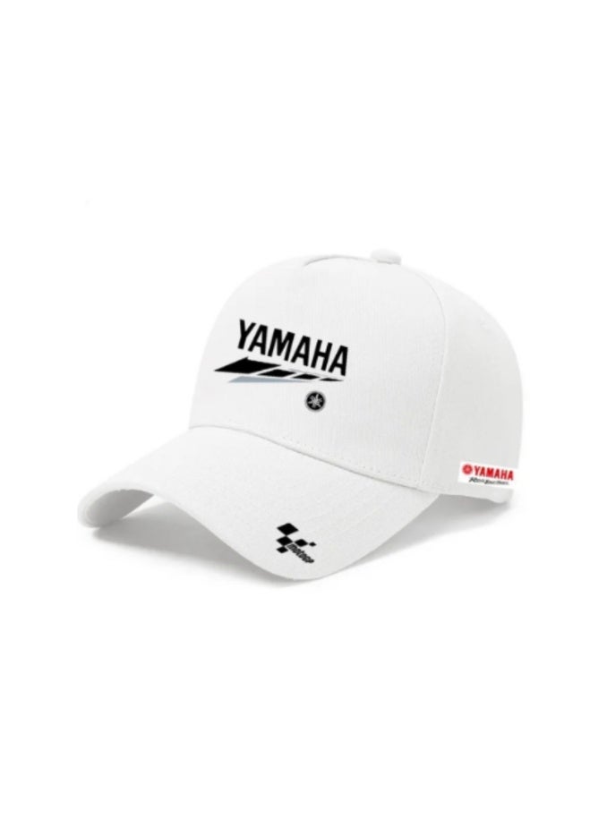 YAMAHA قبعة بيسبول بيضاء من ياماها موتو جي بي