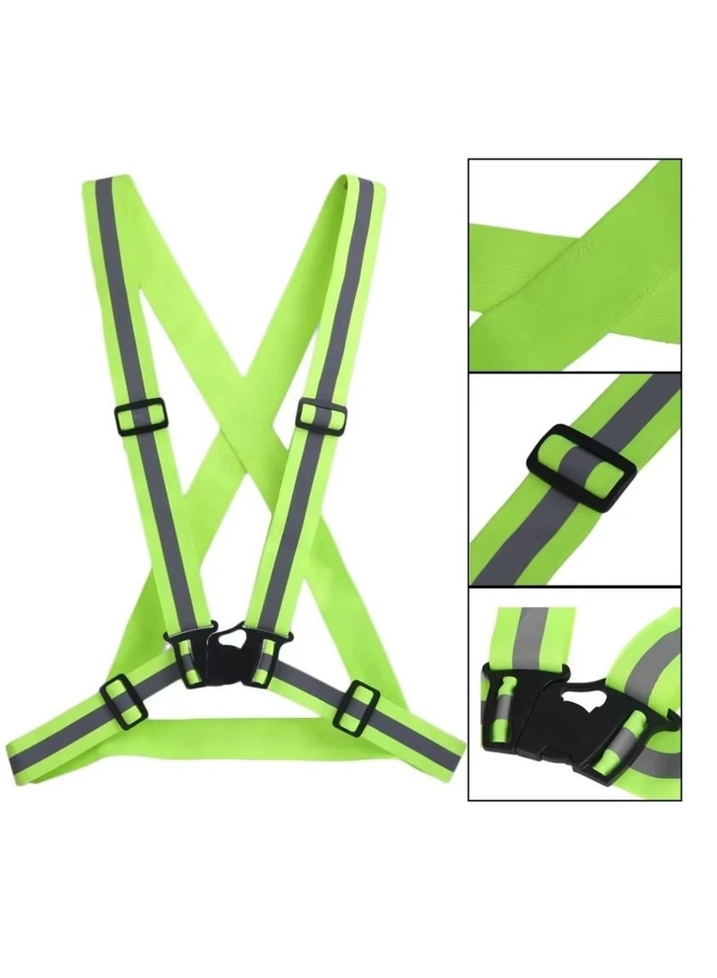 Estelle Adjustable Reflective Vest Belt For Safety With High Visibility are available ( Green) - Image 2