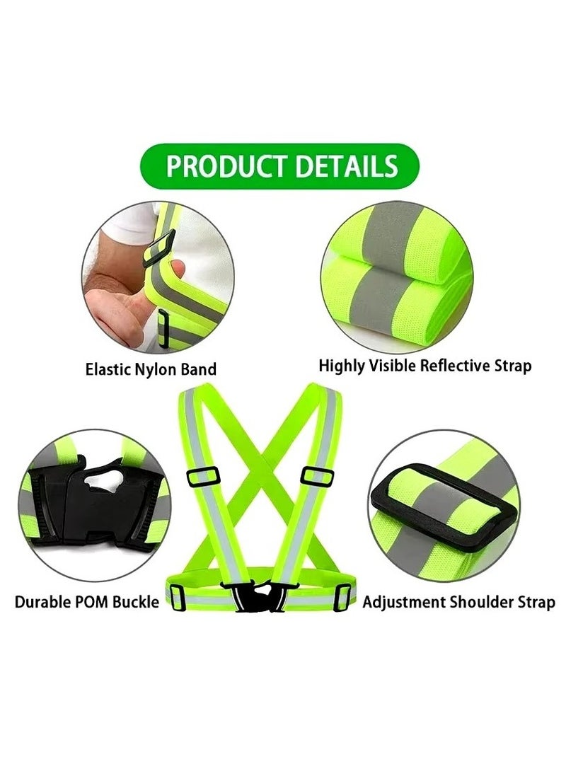 Estelle Adjustable Reflective Vest Belt For Safety With High Visibility are available ( Green) - Image 3
