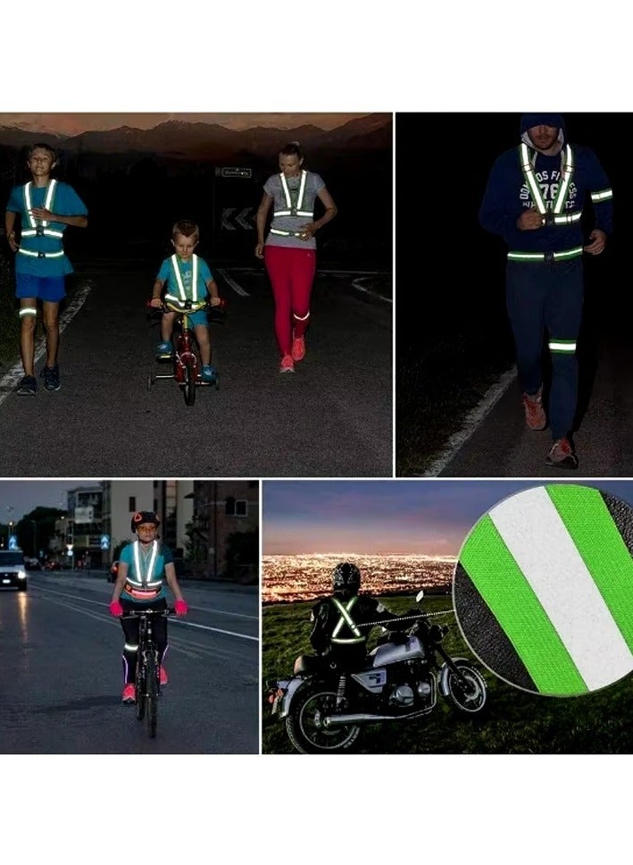 Estelle Adjustable Reflective Vest Belt For Safety With High Visibility are available ( Green) - Image 5