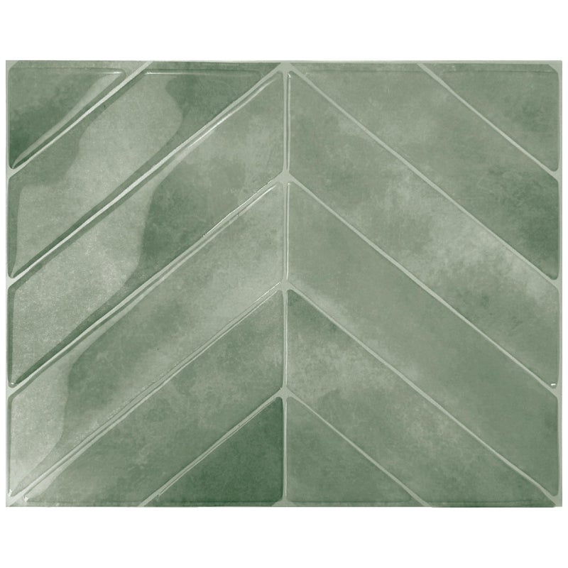SMART TILES Peel and Stick Backsplash - 5 Sheets of 11.43" x 9" - 3D Adhesive Peel and Stick Tile Backsplash for Kitchen, Bathroom, Wall Tile - Image 1