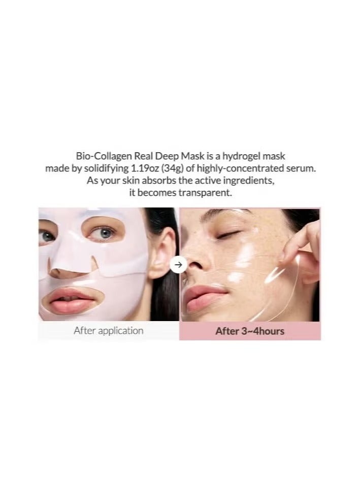 BIODANCE Bio-Collagen Real Deep Mask, Hydrating Overnight Mask, Pore Minimizing, Elasticity Improvement, 34g x4ea - Image 3