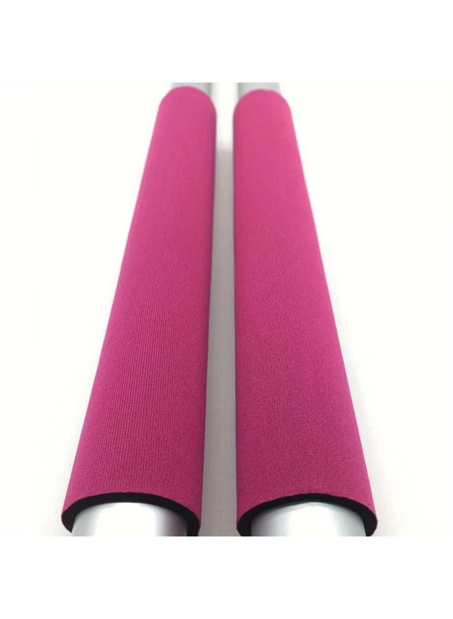 2 Pack Soft Kayak Paddle Grips Non Slip Wear Resistant Rose Red - Image 1