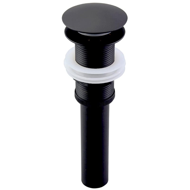 Yodel Faucet Bathroom Sink Drain Without Overflow  1 34 Drain Opening  Pop Up Drain for Vessel SinkMatte BlackY1618WBLK