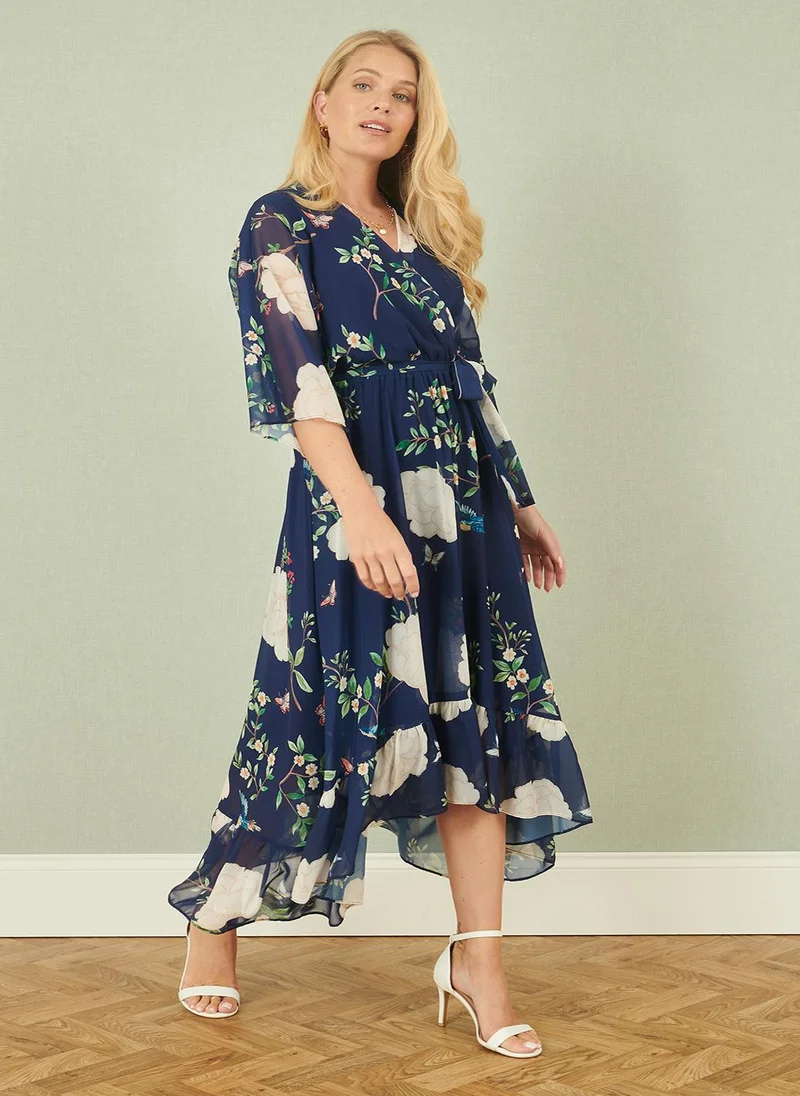 Yumi Floral Chiffon Dress