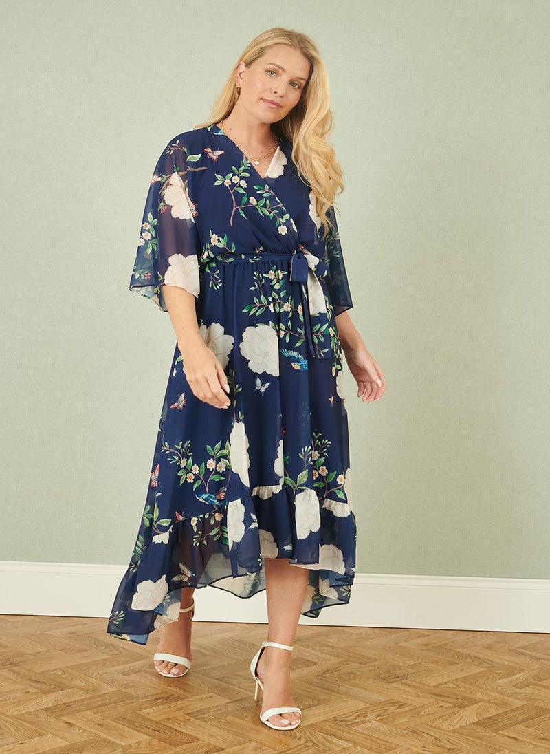 Yumi Floral Chiffon Dress - Image 1