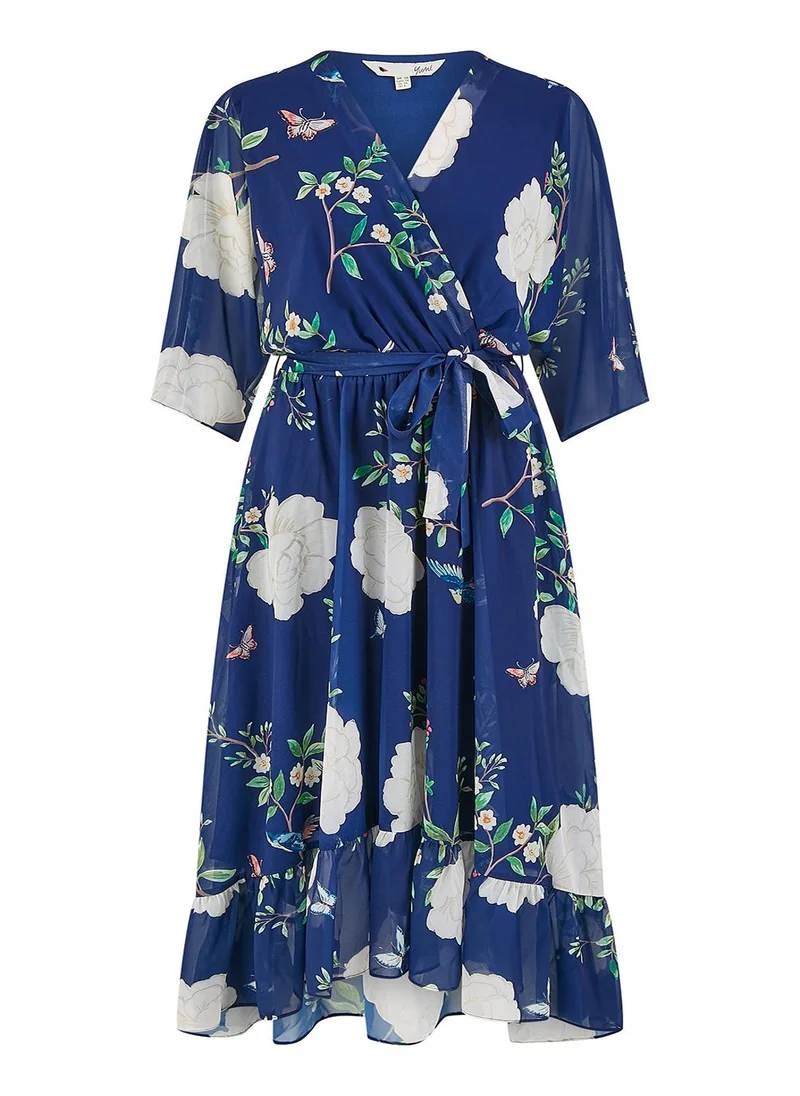 Yumi Floral Chiffon Dress