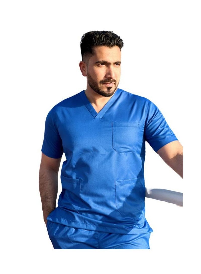 Just Needles Medical Scrub Suit Set Unisex Top And Pants  - Image 2