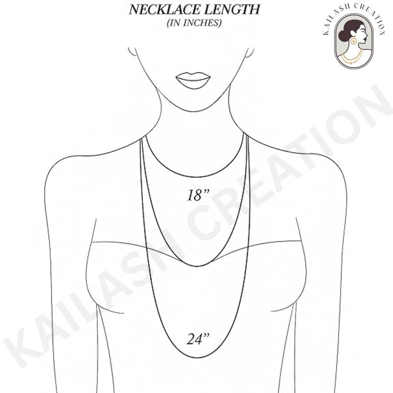 Kailash Creation 22 K Gold Plated Gold Plated Mangalsutra Chain for women stylish – 18 Inch and 24 inches Black Beads Without Pendant For Women Brass Mangalsutra with lobster lock and S-Hook Clasp - Image 5