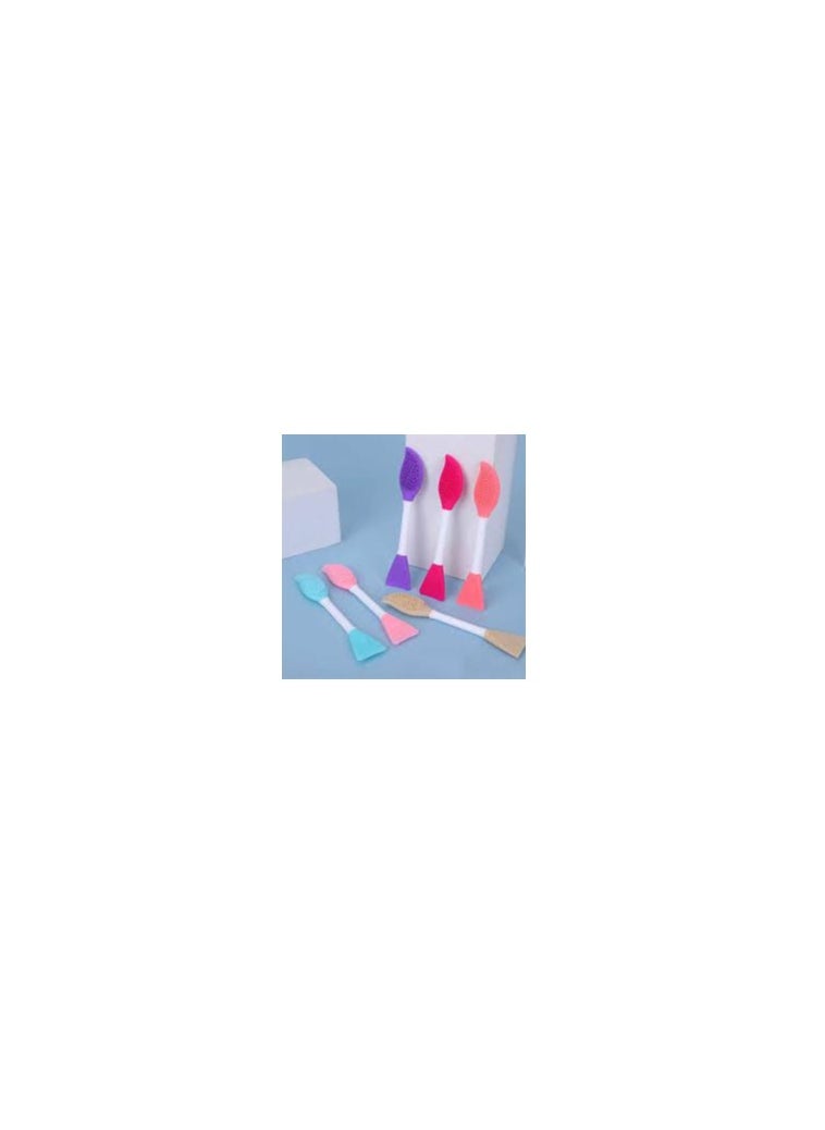 Face Mask Applicator & Face Wash Double Sided Brush Assorted Colours (1PCS) B3