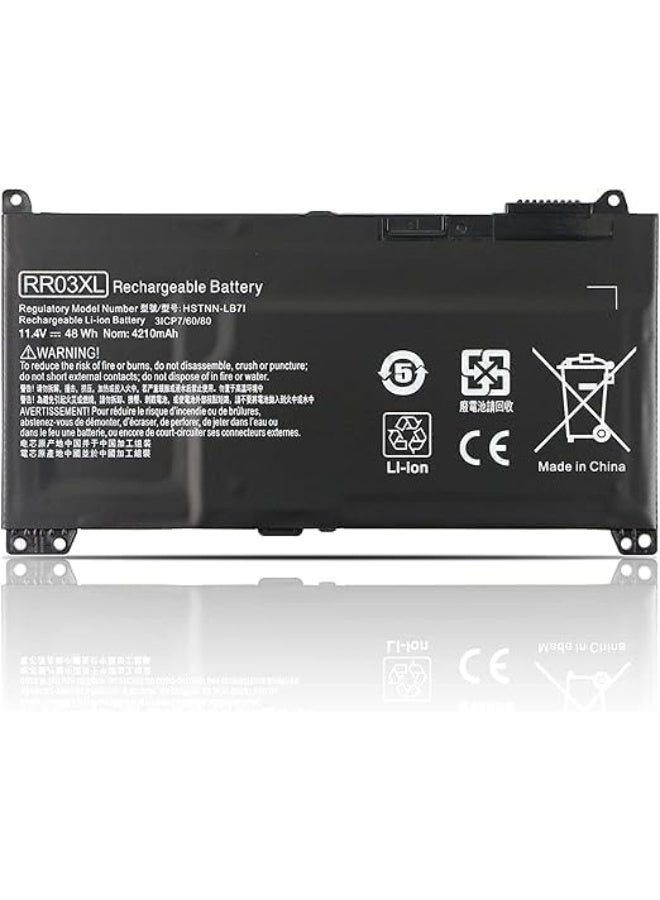 Zexen Replcement RR03XL Laptop for HP ProBook 430 440 450 455 470 G4 G5 Mobile Thin Client MT20 MT21 Series HSTNN-PB6W HSTNN-LB7I HSTNN-LB71 HSTNN-UB7C HSTNN-I74C - Image 1