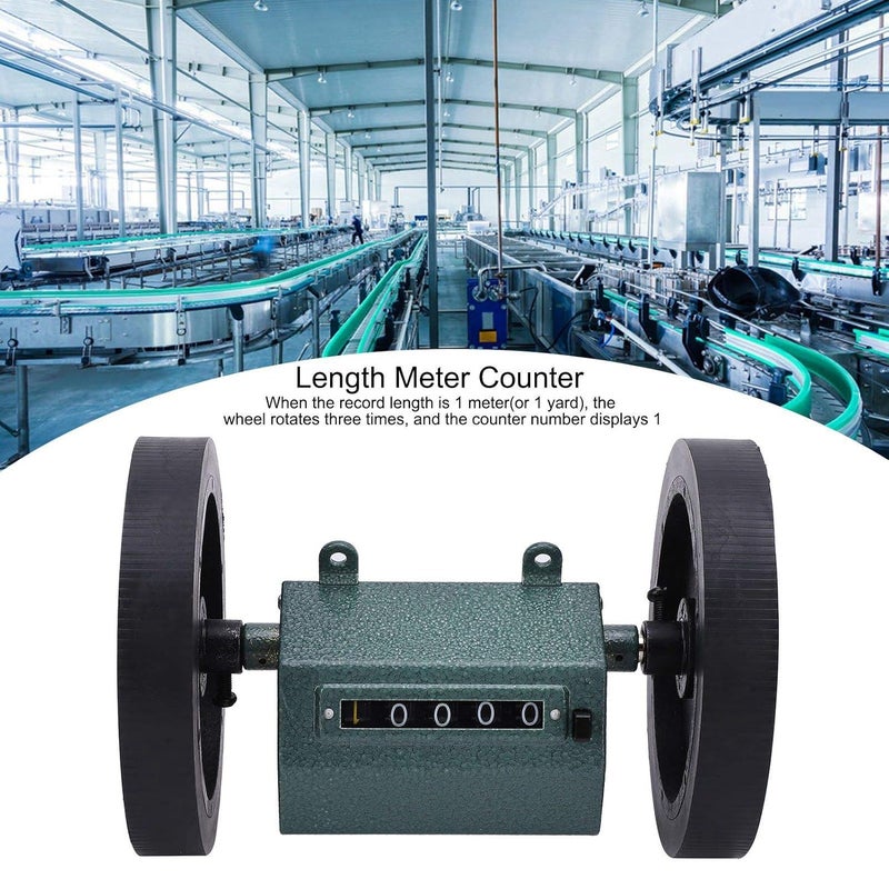 Yard Counter 5 Digit Mechanical Measuring Roller Length Meter 0 99999 Yards - Image 5