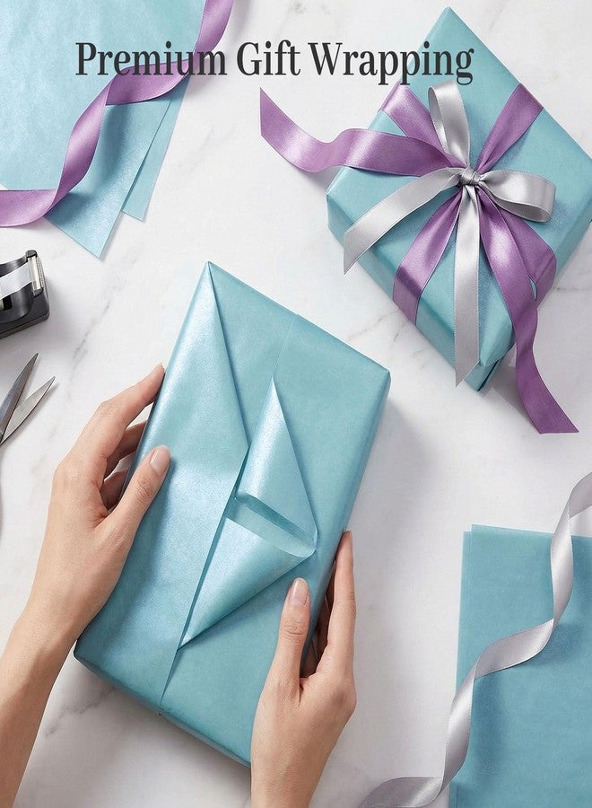 Koogel 86 Sheets Tissue Paper, 14 x 20 Inch Metallic Teal Gift Wrapping Paper Bulk for Birthday DIY Crafts Project Wedding Holidays - Image 5