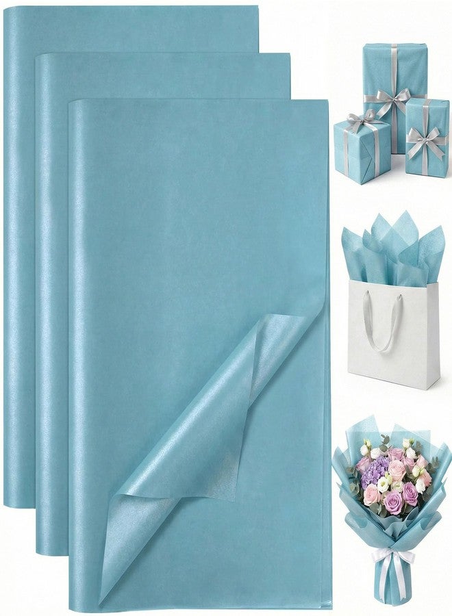 Koogel 86 Sheets Tissue Paper, 14 x 20 Inch Metallic Teal Gift Wrapping Paper Bulk for Birthday DIY Crafts Project Wedding Holidays - Image 1