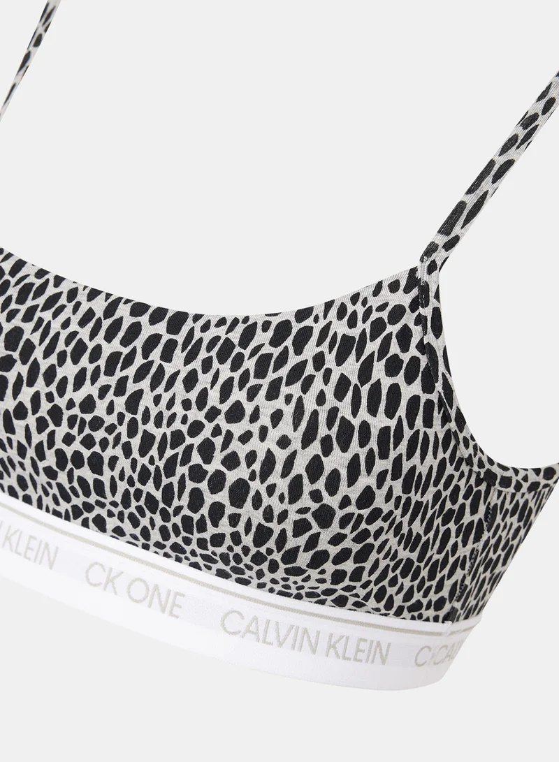 CALVIN KLEIN Printed String Bralette