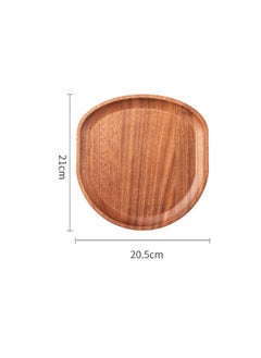 NIBEMINENT Solid Redwood Heart-Shaped PlateShell type Shell type 