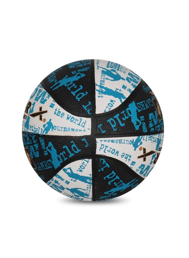 Vector X Power Basketball | For Men & Boys | Material : Rubber | Water Resistant Ball | Moisten Needle Before Inserting - Image 4