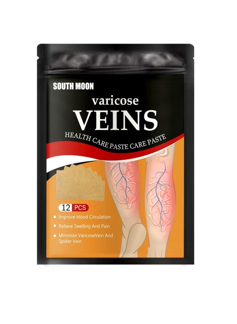 ساوث مون 12 قطعة من رقعة الدوالي، تعمل على تعزيز صحة الشعيرات الدموية وتحسين الدورة الدموية - Image 1