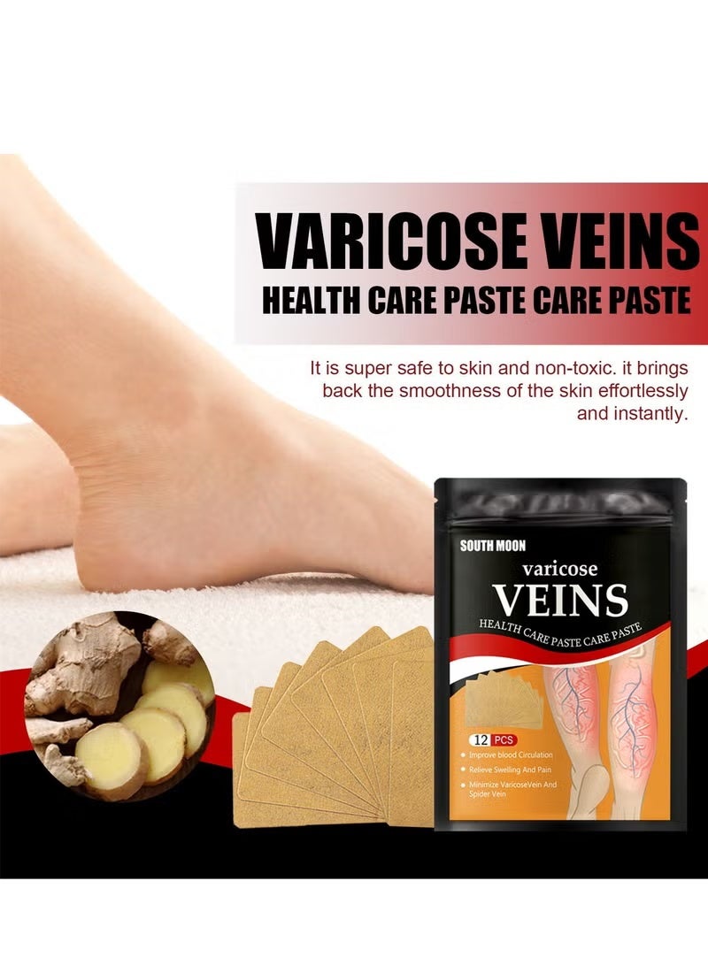 ساوث مون 12 قطعة من رقعة الدوالي، تعمل على تعزيز صحة الشعيرات الدموية وتحسين الدورة الدموية - Image 2