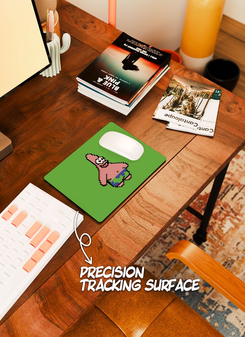 LOUD UNIVERSE Rectangular Desk Mouse Pad Pixel Art Spongebob Patrick Star Non-Slip Rubber Base Mouse Pad - Image 4