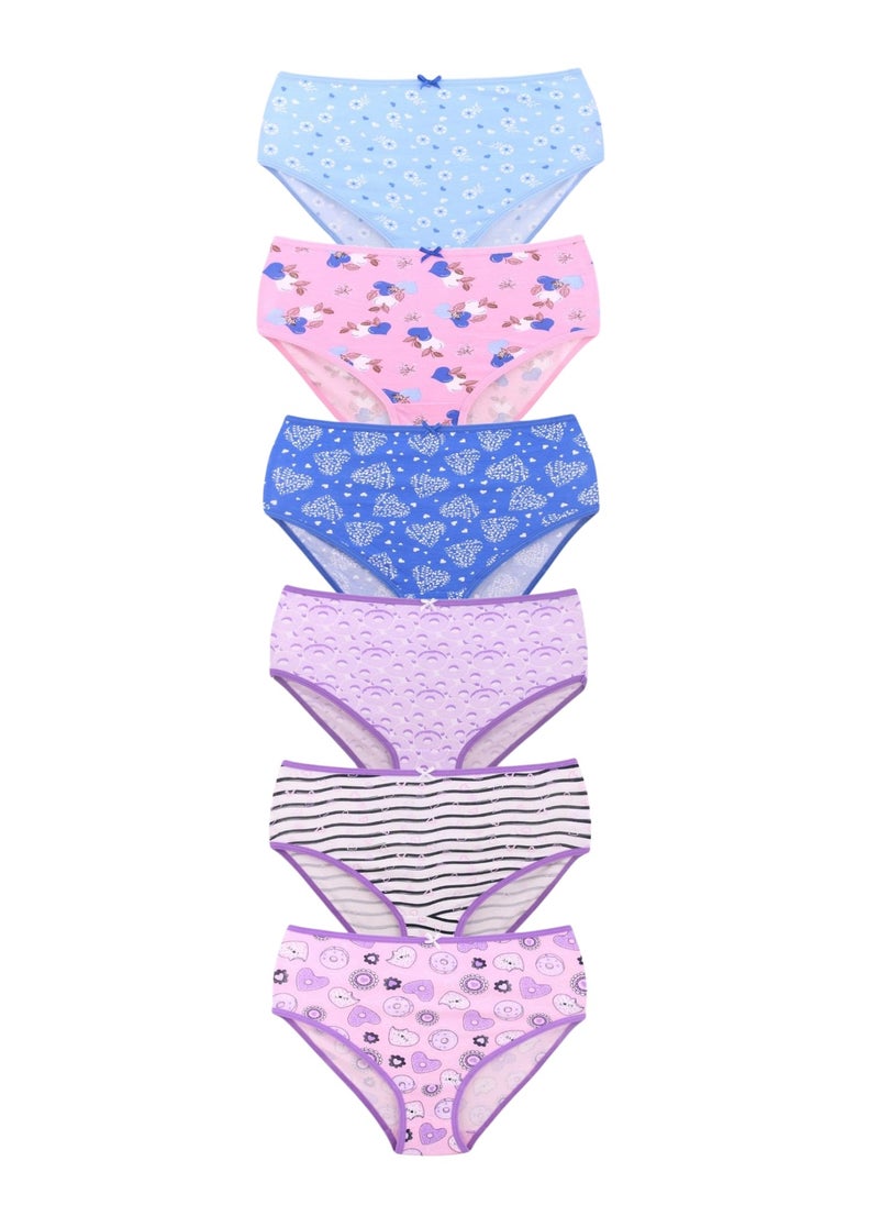 Kalia - Pack of 6 Printed Cotton Brief Panties Underwear for Women - Image 1