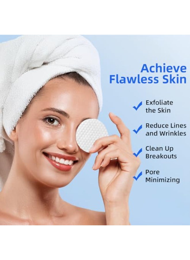 DALIN Glycolic Acid Pads 10 Ultra Pure Glycolic Acid 2 Salicylic Acid Exfoliating Peel Pads for Face Effective Chemical Peel Keeps Skin Smooth and Prevents Wrinkles and Lines 60 Pads - Image 3