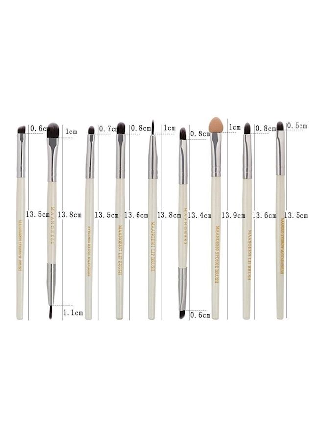 NIBEMINENT 22-Piece Versatile Professional Makeup Brush White - Image 3