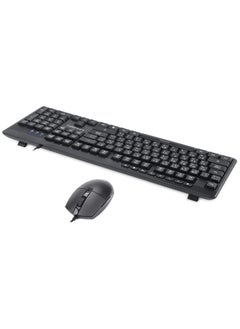 INFINIARC Wired Keyboard and Mouse Combo, English/Arabic Keyboard, Computer Keyboard and Mouse for PC, Laptop, Desktop, 4 Adjustable DPI/112 Number Keypad  - Image 4