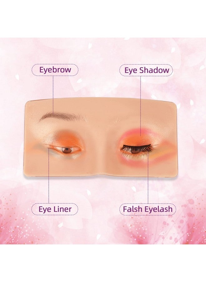 JimKing Practice Face, Jimking Makeup Practice Board, Faccial Practice Skin For Professional And Beginners, 3D Realistic Model For Eyelash Extensions, Eyeliner And Eyeshadow Face Makeup Practice