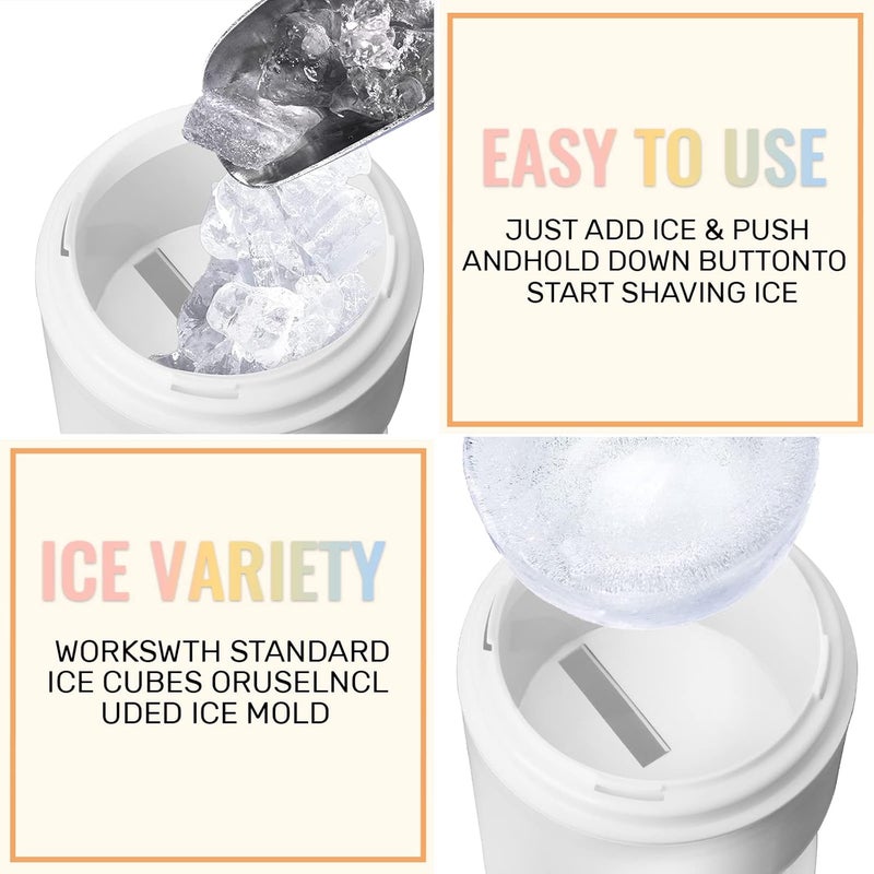 FILTA Shaved Ice Machines and Snow Cone MachinePortable Ice Crusher and Shaved Ice Machine with Ice Cube TraysBPA Free - Image 4
