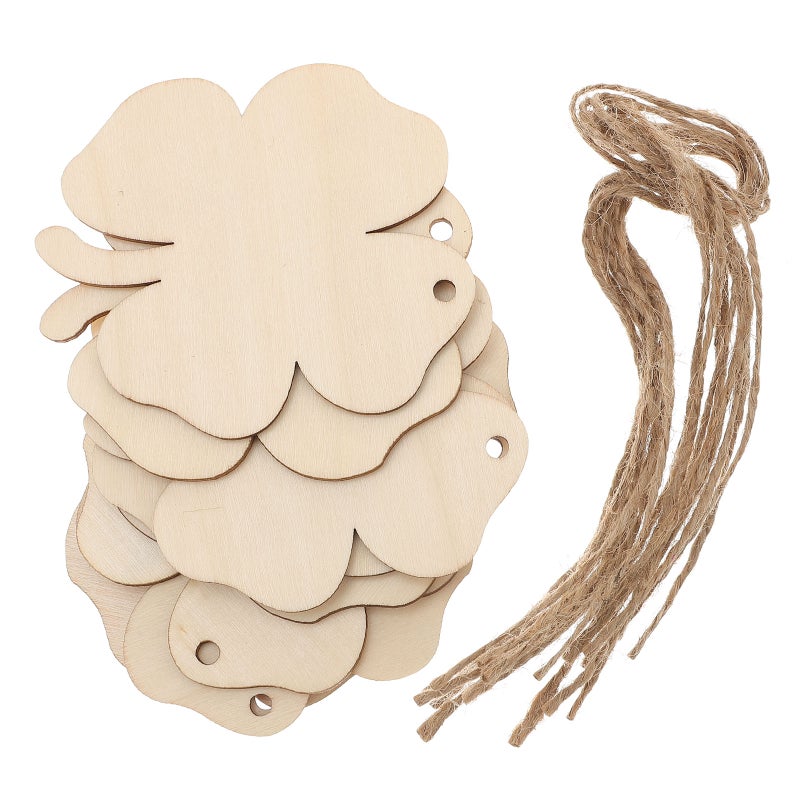 20pcs DIY Pendants Four-leaf Decor Handmade Craft Ornament Party Hanging Adornments - Image 1